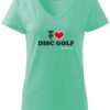 Tričko Artis I Love Discgolf – mátová