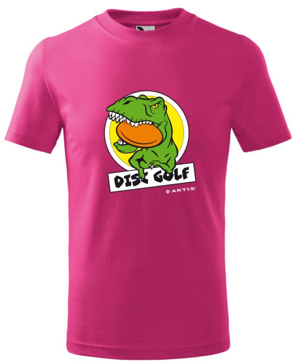 Dětské tričko s discgolfovým motivem.