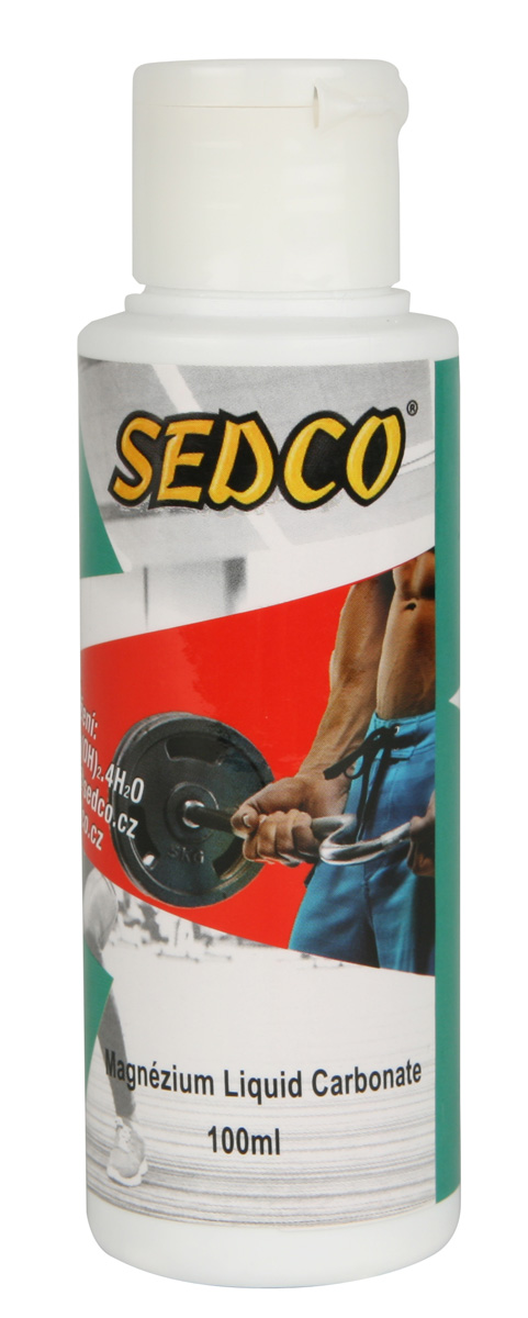 Tekuté magnesium pro sportovce pro absorbci potu na rukou.