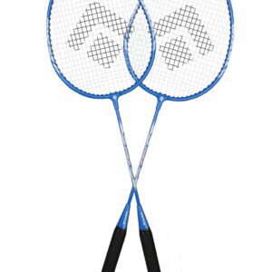 2 badmintonové rakety včetně obalu s popruhem.