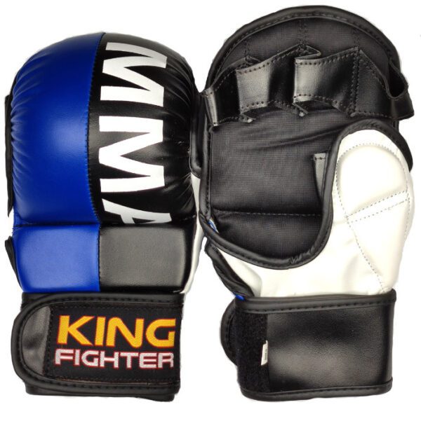 13317_mma-rukavice-double-modra-cerna