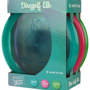 Sada 3 disků pro discgolf v průhledném - transparentním provedení.