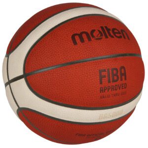 Míč z pravé kůže homologovaný FIBA pro nejvyšší soutěže.