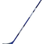 Dřevěná dětská hokejová hůl 80 cm s plastovou lopatkou.
