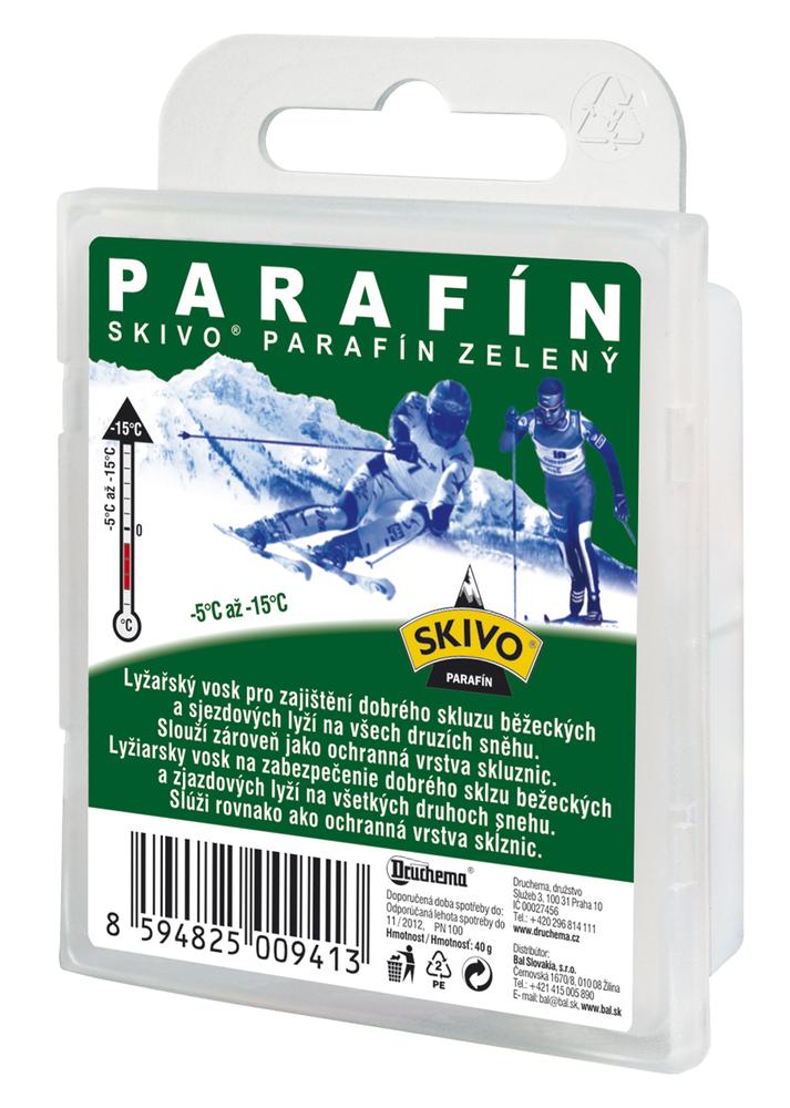 Sjezdový parafínový vosk pro rekreační lyžaře.