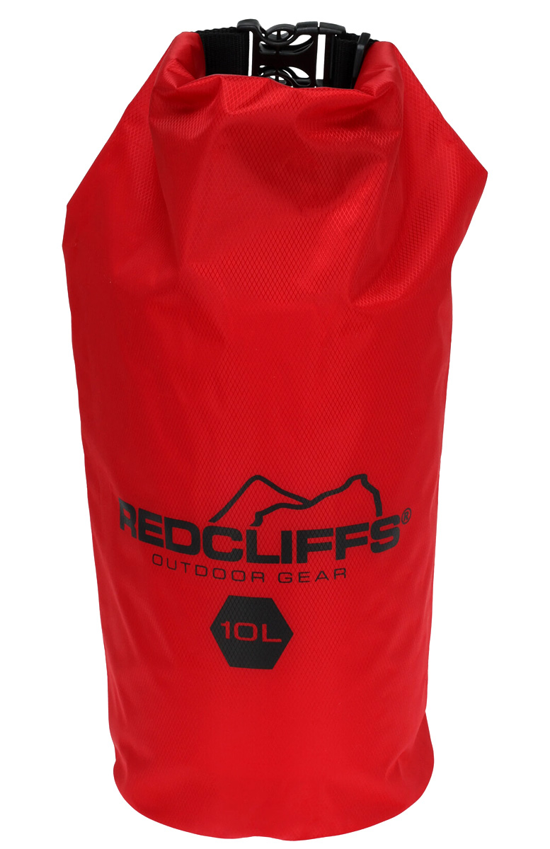 Redcliffs Vodotěsný vak 10 l červený