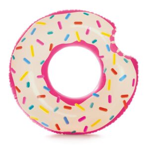 Nafukovací kruh 99 cm v designu nakousnuté americké koblihy.