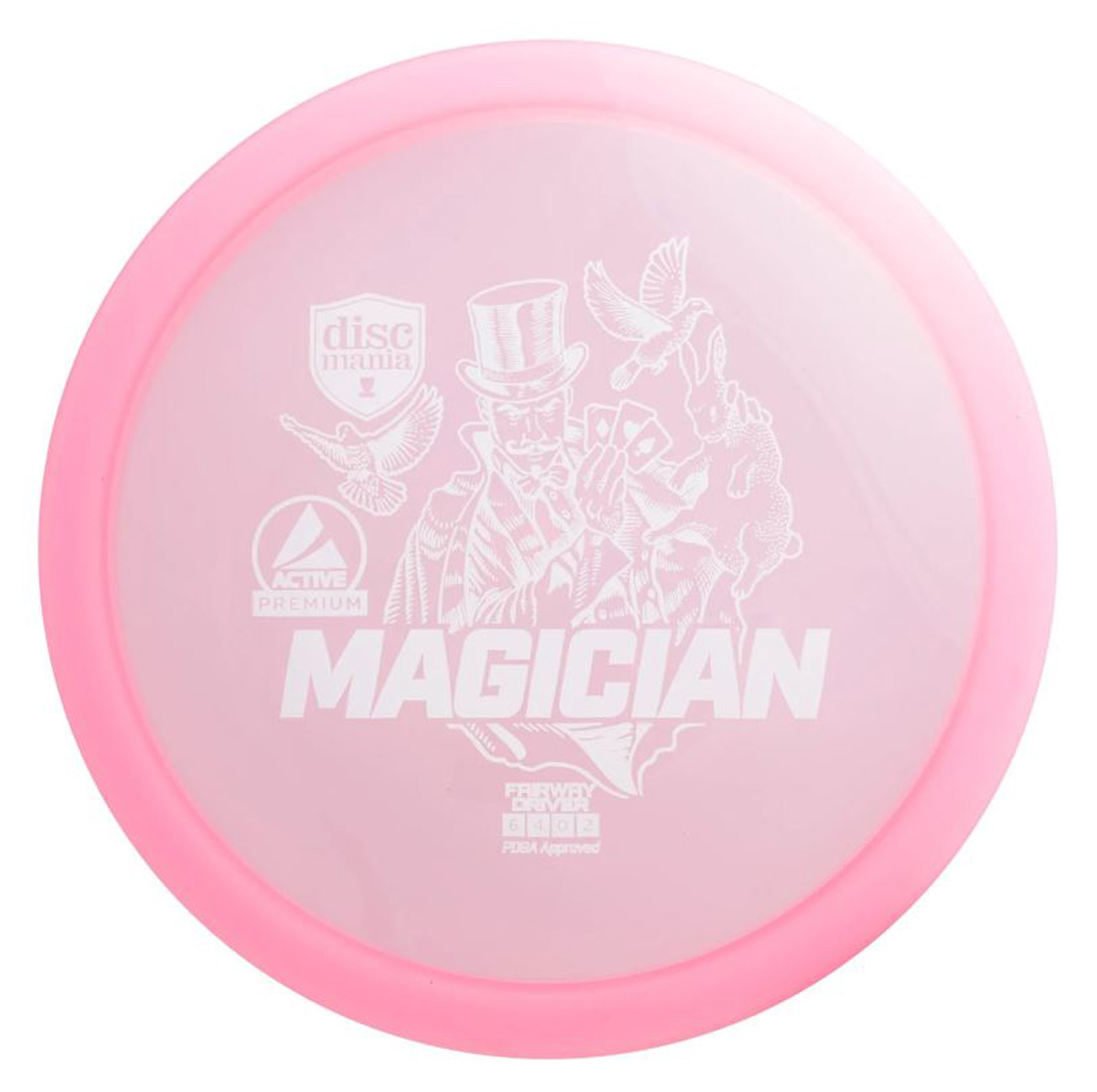 Průhledný discgolf drive disc 6 - 4 - 0 - 2