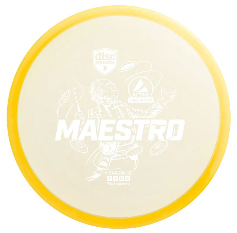 Průhledný discgolf mid range disk 4 - 3 - 0 - 2