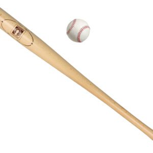 Dřevěná pálka na baseball s míčkem. Cenově zvýhodněná sada.