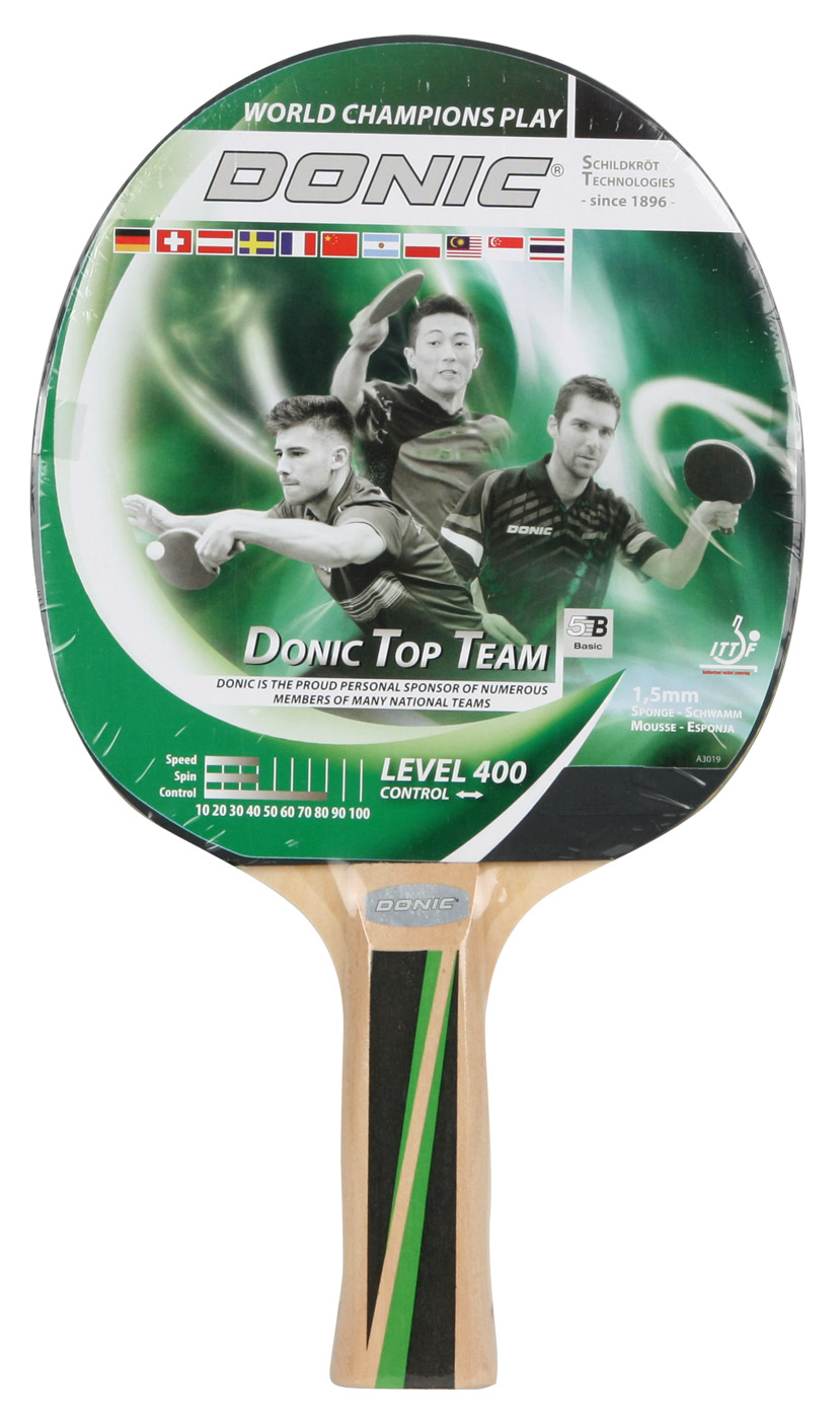 Univerzální pálka na stolní tenis.