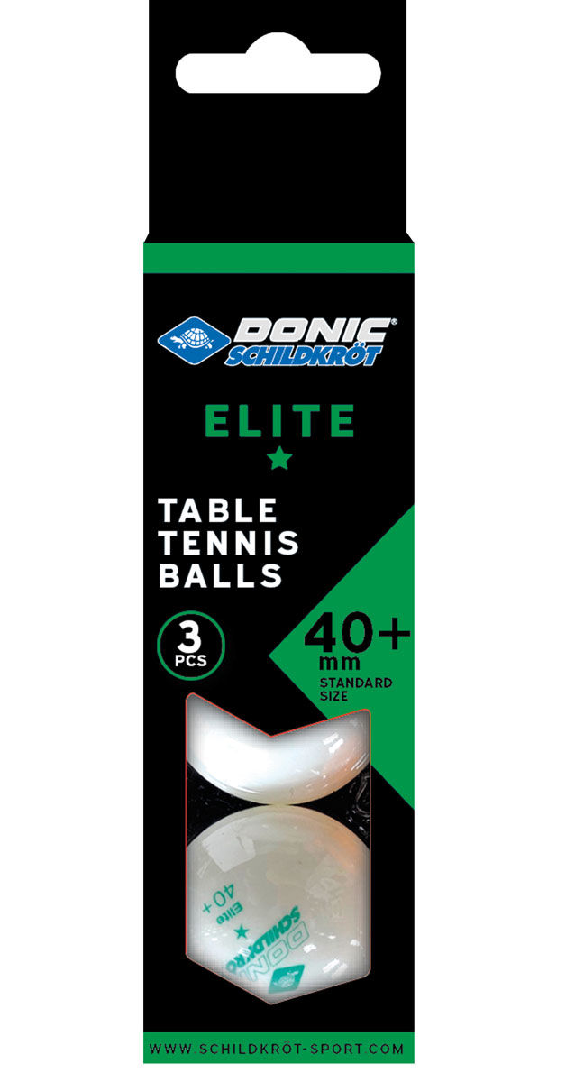 Míčky DONIC Elite 1* – 3 ks