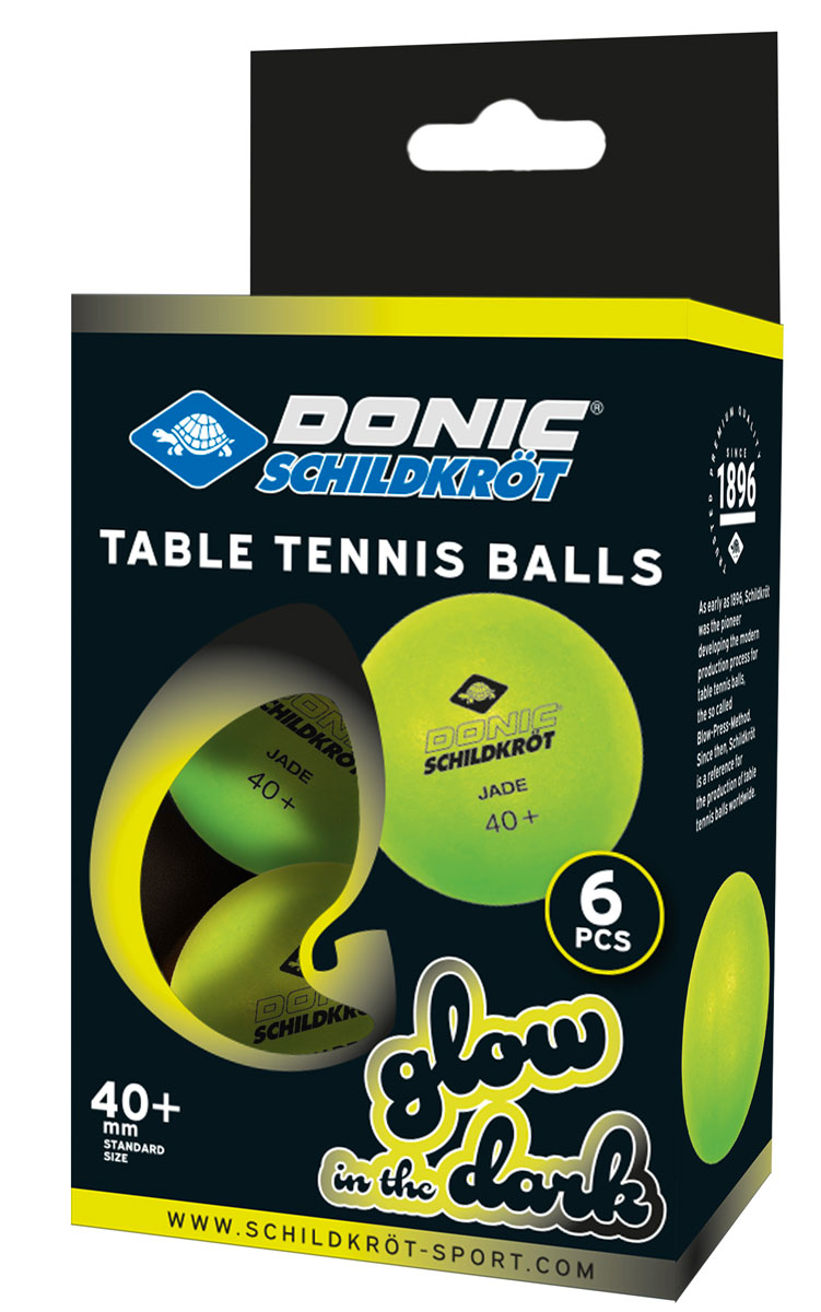 Míčky DONIC Glowin the dark – 6 ks