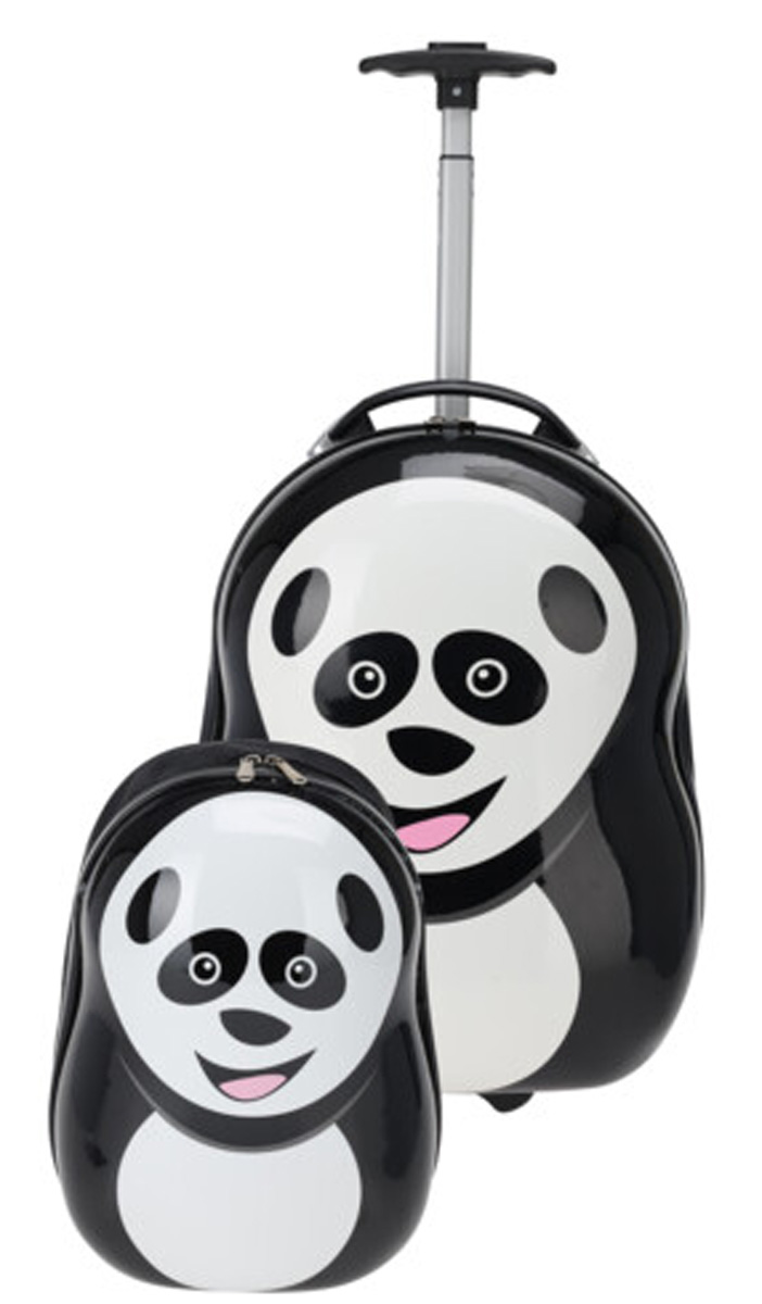 Dva v jednom - Dětský skořepinový kufr a batoh.
