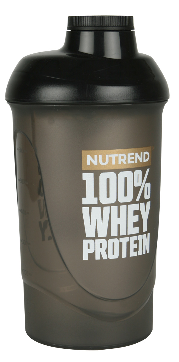 Šejkr pro přípravu proteinového koktejlu.