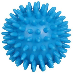 Měkký masážní míček s bodlinkami pro reflexní masáž.