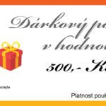Dárkový poukaz k nákupu na e-shopu ABCSPORT.CZ v hodnotě 500