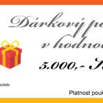 Dárkový poukaz k nákupu na e-shopu ABCSPORT.CZ v hodnotě 5.000