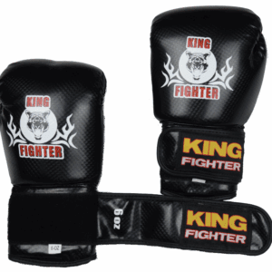 King Fighter Dětské boxerské  rukavice  černé carbon váha/velikost: 8 | JustBest.cz