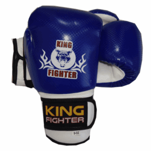 King Fighter Dětské boxerské  rukavice carbon modré váha/velikost: 8 | JustBest.cz