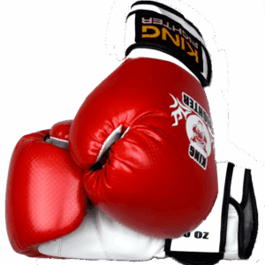 King Fighter Dětské boxerské  rukavice carbon červené váha/velikost: 8 | JustBest.cz