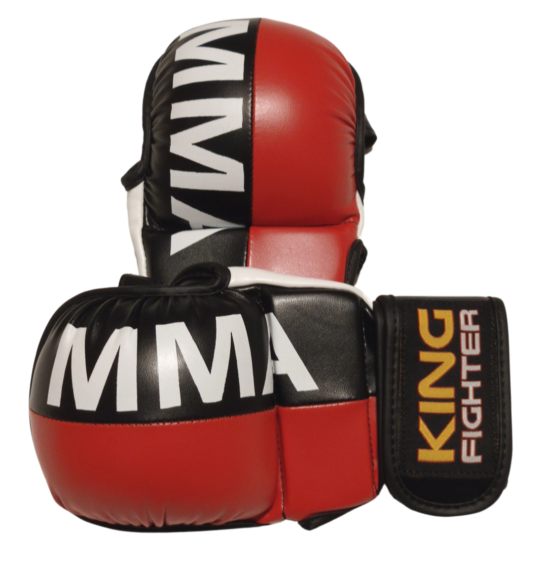 King Fighter MMA rukavice double (červená/černá) velikost: M | JustBest.cz