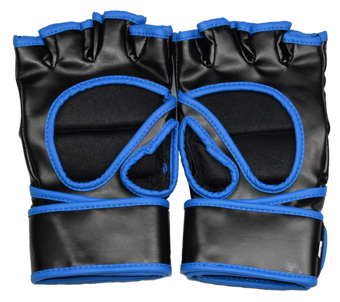 MMA rukavice King Fighter PU (černá/modrá) velikost: M