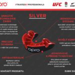 Chrániče zubů OPRO UFC silver (černá/červená) | JustBest.cz
