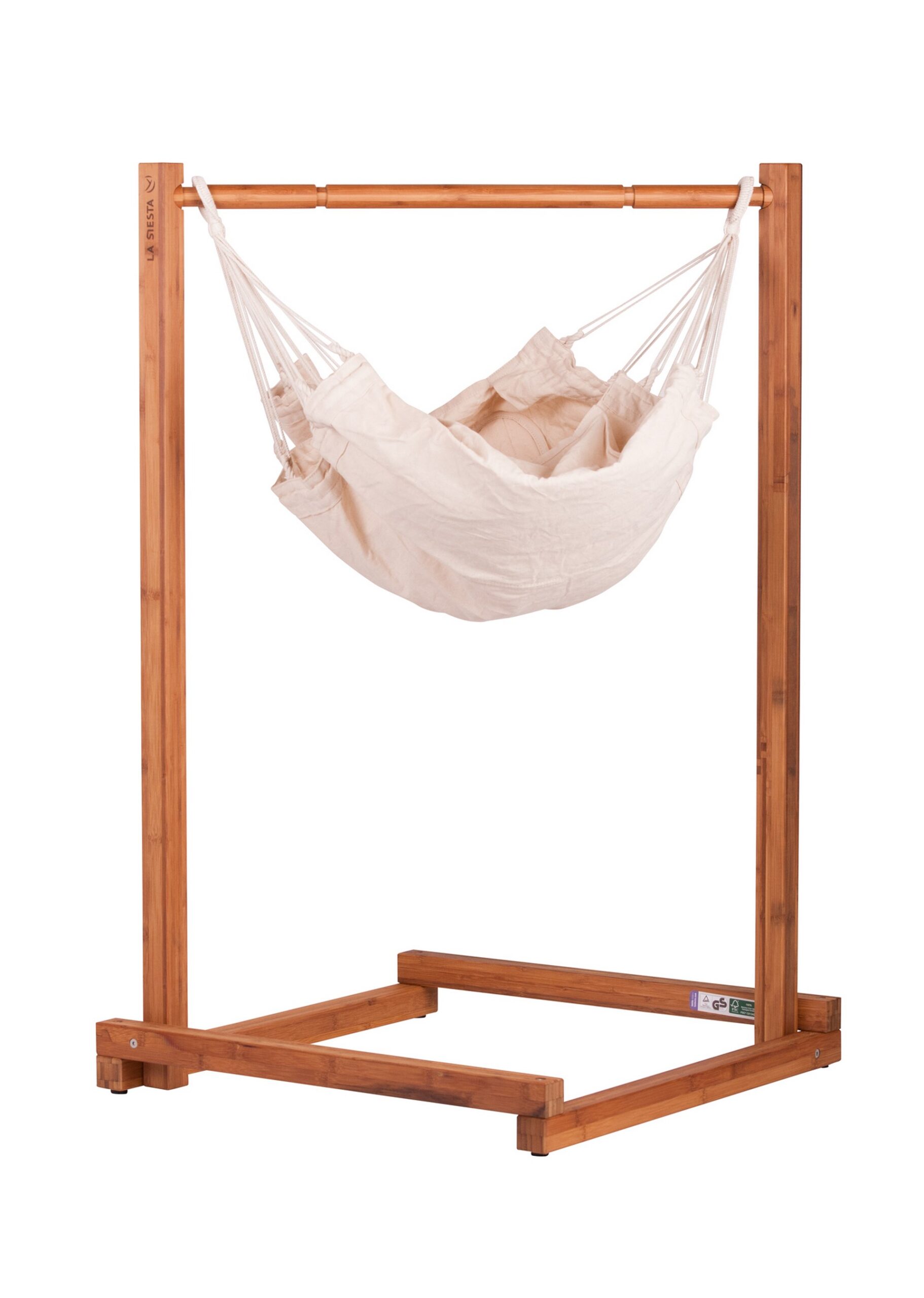 La Siesta Houpací síť pro miminka se stojanem La Siesta Yayita – 1ecru