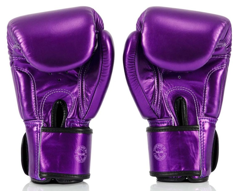 Boxerské rukavice Fairtex Metallic BGV22-Purple váha/velikost: 10 | JustBest.cz