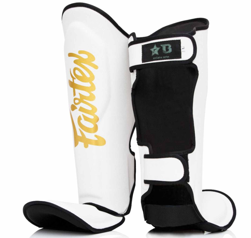 Chrániče holení Fairtex – bílé váha/velikost: XL