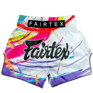 Muay thai trenky Fairtex - BS1933 Word Music (white) váha/velikost: XL | JustBest.cz