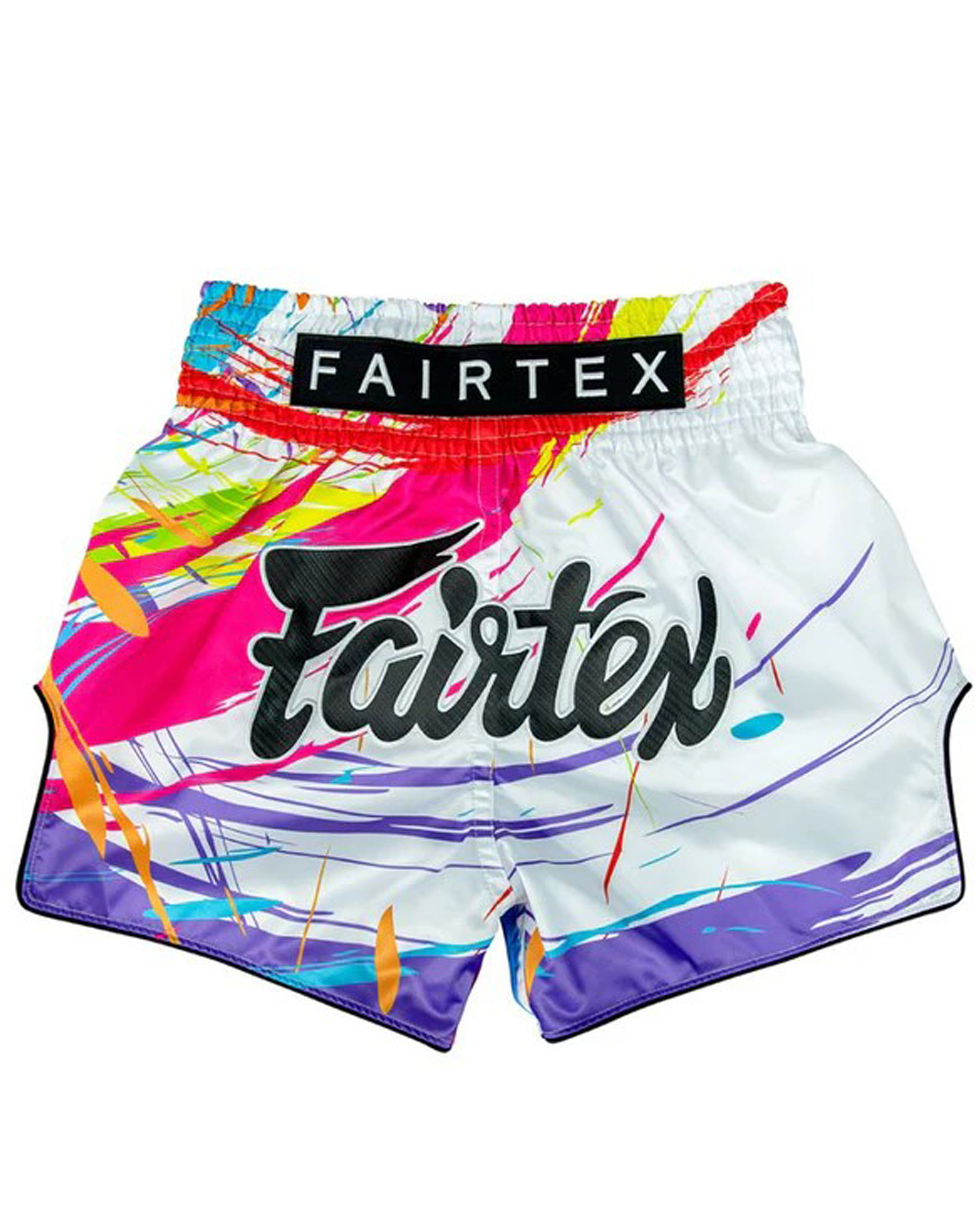 Muay thai trenky Fairtex – BS1933 Word Music (white) váha/velikost: XL