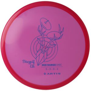 Průhledný discgolf mid range disk 5 - 3 - 0 - 2.