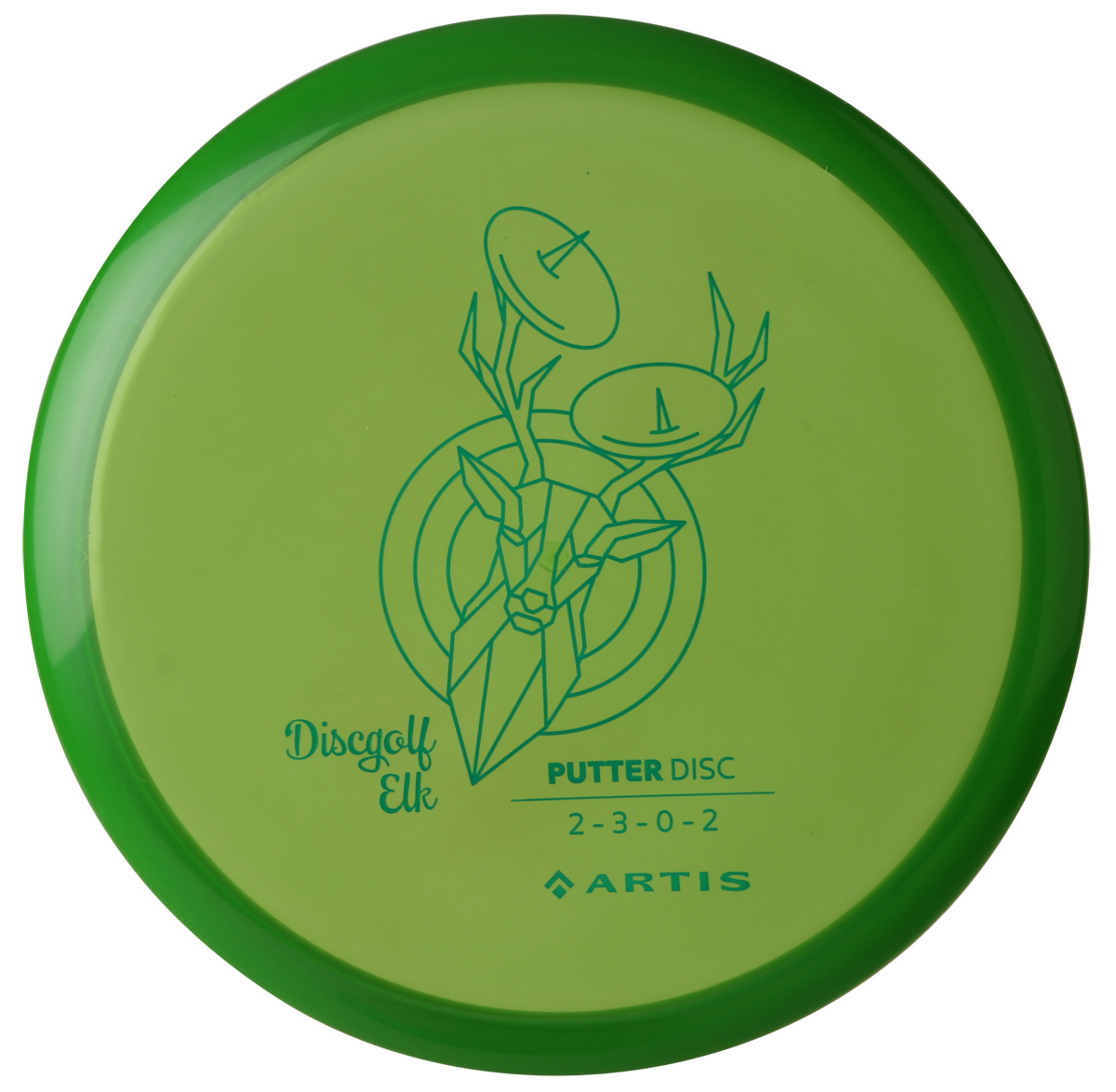 Průhledný discgolf putter disc 2 - 3 - 0 - 2.