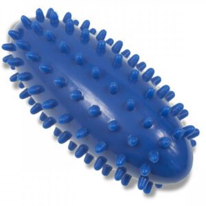 Měkké masážní vajíčko s bodlinkami pro reflexní masáž.
