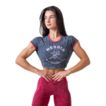 Nebbia Washed crop top tričko GOLDEN AGE 782