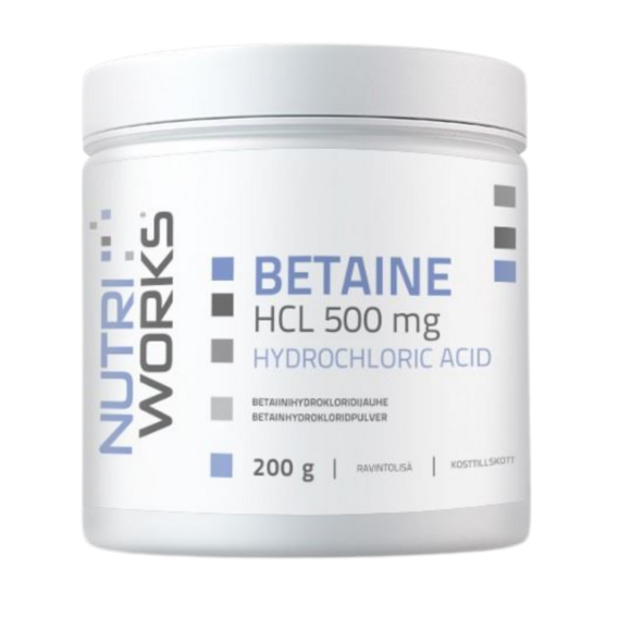 NutriWorks Betaine HCL 500mg
