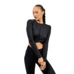 Nebbia Crop top s dlouhým rukávem ELEVATED 468