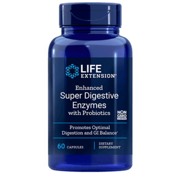 Life Extension Enhanced Super Digestive Enzymes with Probiotics