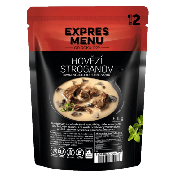 Expres menu Hovězí Stroganov