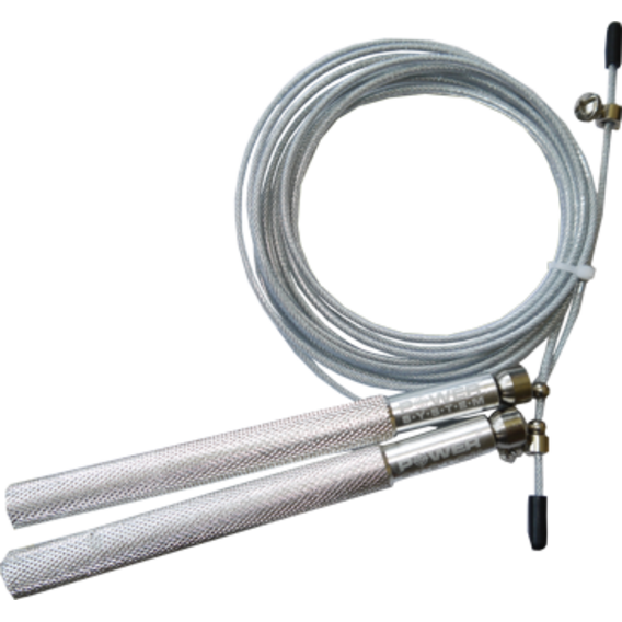 Power System Švihadlo ULTRA JUMP ROPE – stříbrné