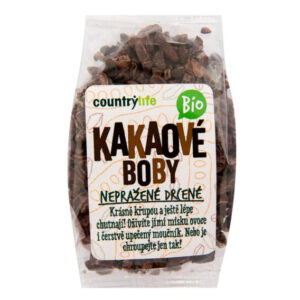 Country Life Kakaové boby nepražené drcené BIO