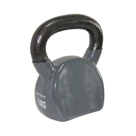 Tunturi Vinyl Kettlebell šedý – 14 kg