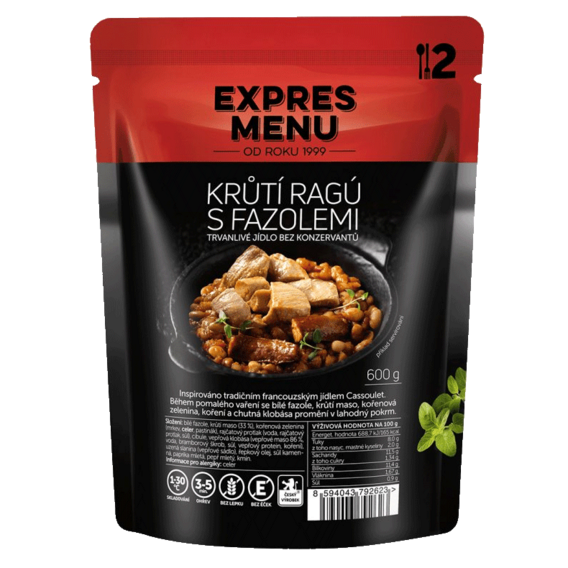Expres menu Krůtí ragú s fazolemi