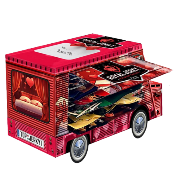 Royal Jerky Láskyplný FOOD TRUCK plný sušeného masa (7x jerky)