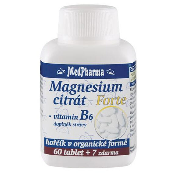 MedPharma Magnesium citrát Forte + vitamin B6