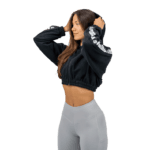 Nebbia Crop mikina s kapucí ICONIC 254