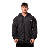 Nebbia Washed-off mikina na zip GYM BRO 362