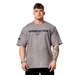 Nebbia Washed-off bavlněné heavyweight tričko GRIND 370